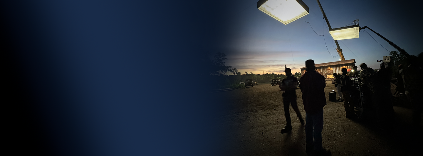 a film crew on the set of Sinners